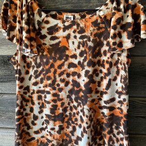Anne Klein tiger print top